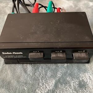 VIntage Radio Shack 42-2112 3 Input Stereo Audio Source Selector